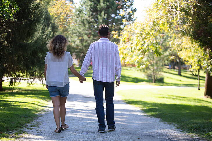 Balade romantique en plein air pour la Saint-Valentin