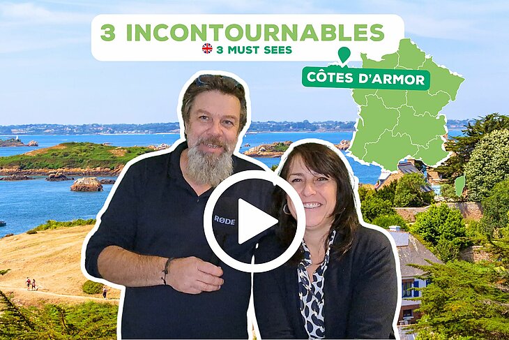 Franck et Laurence, du camping Le Neptune à Lanloup, présentent leurs 3 coups de cœur à découvrir dans les Côtes-d’Armor, entre culture locale et patrimoine breton.