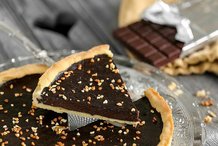 tarte au chocolat romantique couple paques