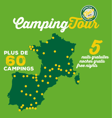 carte de france et d'espagne camping tour