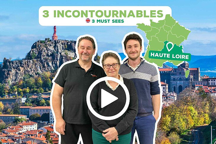 Les propriétaires du Camping Sites et Paysages De Vaubarlet présentent les incontournables à découvrir près de Sainte-Sigolène, au cœur de la Haute-Loire.