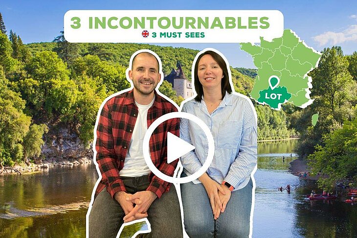 Élodie et Loïc présentant les incontournables à découvrir autour du camping